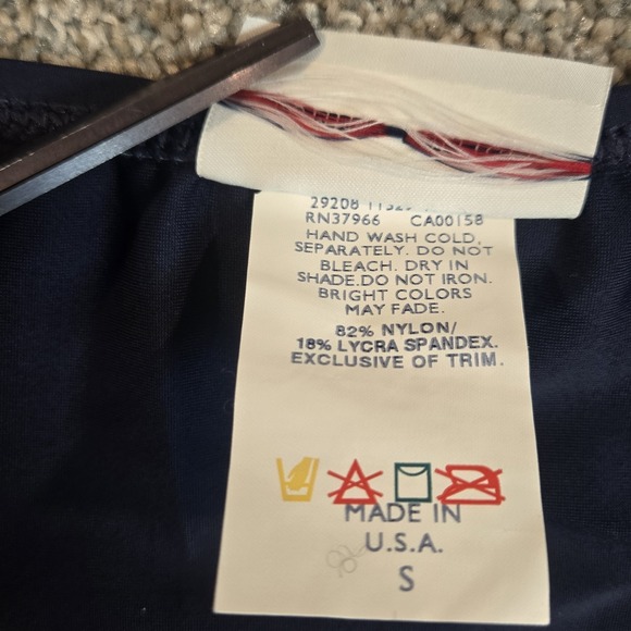 Tommy Hilfiger Swim Skirt Navy, Red, White Under Shorts Womans Small NWT - Picture 7 of 7